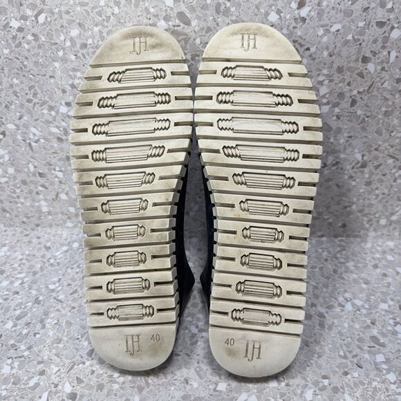 Ilse Jacobsen Tulip Shoes Women’s 10 Navy Blue Slip On Perforated Flats‎ Comfort - Picture 11 of 13